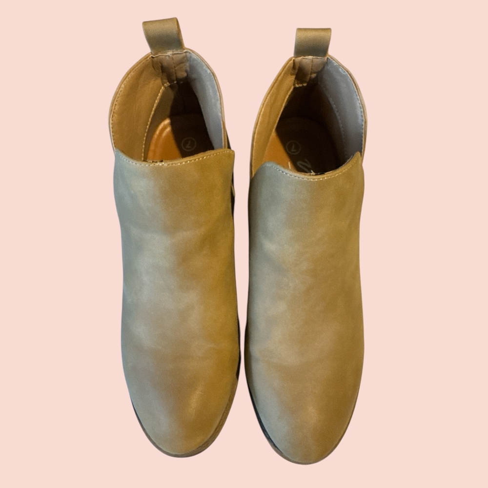 Vepose Tan Memory Foam Ankle Boots ♡* - Picture 4 of 8